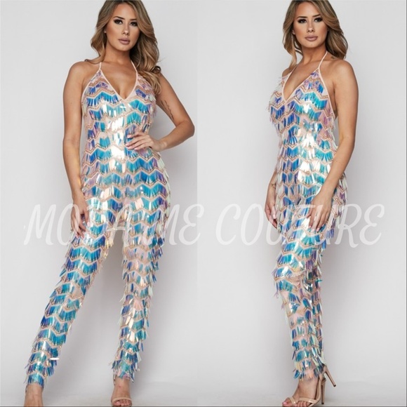 LEXI Sequin Jumpsuit - Picture 2 of 3